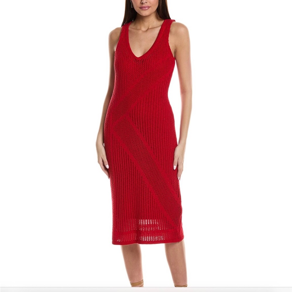 Karl Lagerfeld Red Knit Dress New w/tags